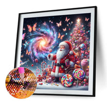 Load image into Gallery viewer, Diamond Painting - Full Round - Santa Claus and starry sky (40*40CM)