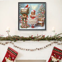 Load image into Gallery viewer, Diamond Painting - Full Round - Christmas girl (40*40CM)