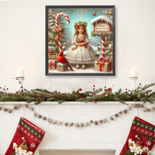 Load image into Gallery viewer, Diamond Painting - Full Round - Christmas girl (40*40CM)