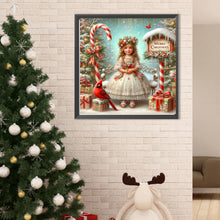 Load image into Gallery viewer, Diamond Painting - Full Round - Christmas girl (40*40CM)