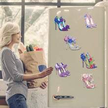 Load image into Gallery viewer, 6Pcs Acrylic High Heel Fridge Stickers Diamond Painting Magnets Decals