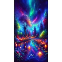 Load image into Gallery viewer, Diamond Painting - Full Round - Colorful aurora and lights (40*70CM)