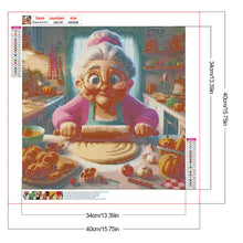 Load image into Gallery viewer, Diamond Painting - Full Round - Baking old lady (40*40CM)