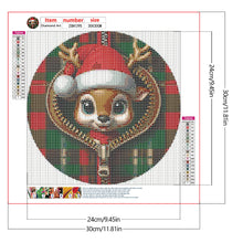 Load image into Gallery viewer, Diamond Painting - Full Round - Christmas elk (30*30CM)