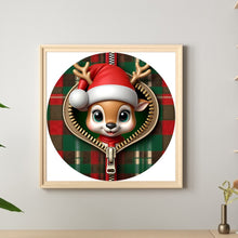 Load image into Gallery viewer, Diamond Painting - Full Round - Christmas elk (30*30CM)