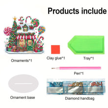 Load image into Gallery viewer, Acrylic Special Shaped Christmas Diamond Painting Desktop Decorations for Adults