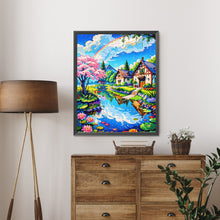 Load image into Gallery viewer, AB Diamond Painting - Full Round - Town by the stream (40*50CM)