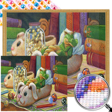 Load image into Gallery viewer, AB Diamond Painting - Full Round - Mini green dragon at night (60*50CM)