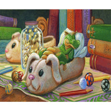 Load image into Gallery viewer, AB Diamond Painting - Full Round - Mini green dragon at night (60*50CM)