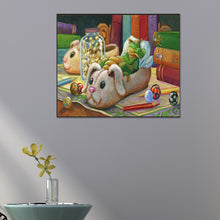 Load image into Gallery viewer, AB Diamond Painting - Full Round - Mini green dragon at night (60*50CM)