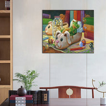 Load image into Gallery viewer, AB Diamond Painting - Full Round - Mini green dragon at night (60*50CM)