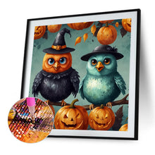 Load image into Gallery viewer, AB Diamond Painting - Full Round - Halloween bird (40*40CM)