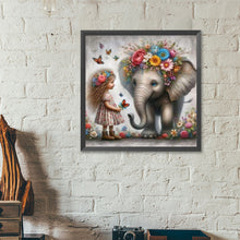 Load image into Gallery viewer, Diamond Painting - Full Round - Flower elephant (40*40CM)