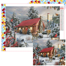 Load image into Gallery viewer, Diamond Painting - Full Square - House in the snow (40*50CM)
