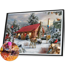 Load image into Gallery viewer, Diamond Painting - Full Square - House in the snow (40*50CM)