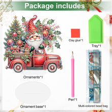 Load image into Gallery viewer, Acrylic Christmas Goblin Truck Rhinestones Desktop Ornaments Bedroom Table Decor