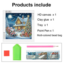 Load image into Gallery viewer, Diamond Painting - Full Round - House with Christmas atmosphere (30*30CM)