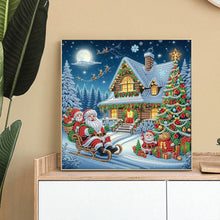 Load image into Gallery viewer, Diamond Painting - Full Round - House with Christmas atmosphere (30*30CM)