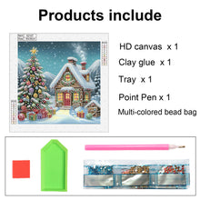 Load image into Gallery viewer, Diamond Painting - Full Round - House with Christmas atmosphere (30*30CM)