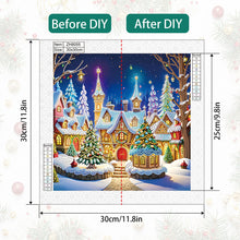 Load image into Gallery viewer, Diamond Painting - Full Round - House with Christmas atmosphere (30*30CM)