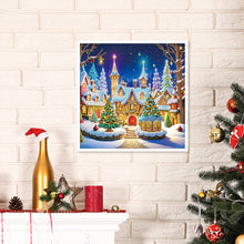 Load image into Gallery viewer, Diamond Painting - Full Round - House with Christmas atmosphere (30*30CM)