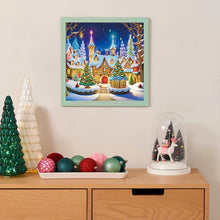 Load image into Gallery viewer, Diamond Painting - Full Round - House with Christmas atmosphere (30*30CM)