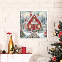 Load image into Gallery viewer, Diamond Painting - Full Round - House with Christmas atmosphere (30*30CM)