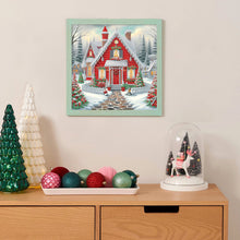 Load image into Gallery viewer, Diamond Painting - Full Round - House with Christmas atmosphere (30*30CM)