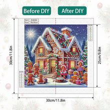 Load image into Gallery viewer, Diamond Painting - Full Round - House with Christmas atmosphere (30*30CM)