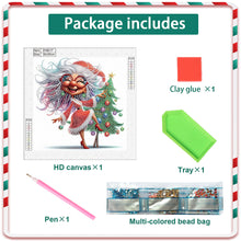 Load image into Gallery viewer, Diamond Painting - Partial Special Shaped - Santa Claus grandmother (30*30CM)