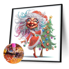 Load image into Gallery viewer, Diamond Painting - Partial Special Shaped - Santa Claus grandmother (30*30CM)