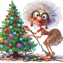 Load image into Gallery viewer, Diamond Painting - Partial Special Shaped - Santa Claus grandmother (30*30CM)