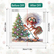 Load image into Gallery viewer, Diamond Painting - Partial Special Shaped - Santa Claus grandmother (30*30CM)