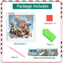 Load image into Gallery viewer, Diamond Painting - Partial Special Shaped - Santa Claus grandmother (30*30CM)