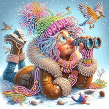 Load image into Gallery viewer, Diamond Painting - Partial Special Shaped - Santa Claus grandmother (30*30CM)