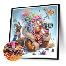Load image into Gallery viewer, Diamond Painting - Partial Special Shaped - Santa Claus grandmother (30*30CM)