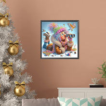 Load image into Gallery viewer, Diamond Painting - Partial Special Shaped - Santa Claus grandmother (30*30CM)