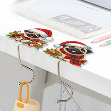 Load image into Gallery viewer, 2Pcs Xmas Puppy DIY Diamond Painting Countertop Hooks for Home Office Decor
