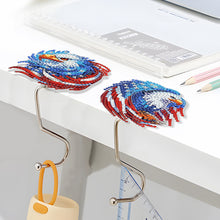 Load image into Gallery viewer, 2Pcs American Eagle DIY Diamond Painting Countertop Hooks for Home Office Decor