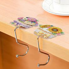 Load image into Gallery viewer, 2Pcs Flower Dessert DIY Diamond Painting Countertop Hooks for Home Office Decor
