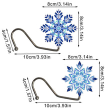 Load image into Gallery viewer, 2Pcs Snowflake DIY Diamond Painting Countertop Hooks for Home Office Decor
