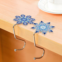 Load image into Gallery viewer, 2Pcs Snowflake DIY Diamond Painting Countertop Hooks for Home Office Decor
