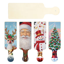 Load image into Gallery viewer, 4Pcs Christmas Elements Diamond Painting Serving Tray for Countertop Decor