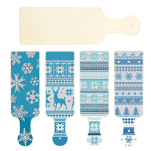 Load image into Gallery viewer, 4Pcs Winter Snowflake Diamond Painting Serving Tray for Countertop Decor