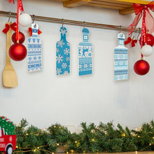 Load image into Gallery viewer, 4Pcs Winter Snowflake Diamond Painting Serving Tray for Countertop Decor