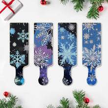 Load image into Gallery viewer, 4Pcs Winter Snowflake Diamond Painting Serving Tray for Countertop Decor