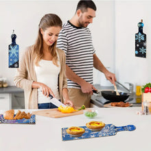 Load image into Gallery viewer, 4Pcs Winter Snowflake Diamond Painting Serving Tray for Countertop Decor