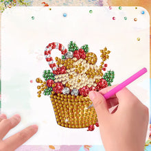 Load image into Gallery viewer, 6Pcs Acrylic Cake Diamond Art Fridge Magnet Diamond Painting Refrigerator Magnet