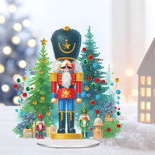 Load image into Gallery viewer, Acrylic Special Shape Christmas Nutcracker Desktop Diamond Art Kits for Beginner