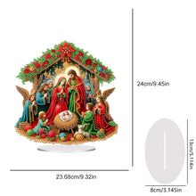 Load image into Gallery viewer, Acrylic Special Shape Christmas Faith Desktop Diamond Art Kits for Home Decor